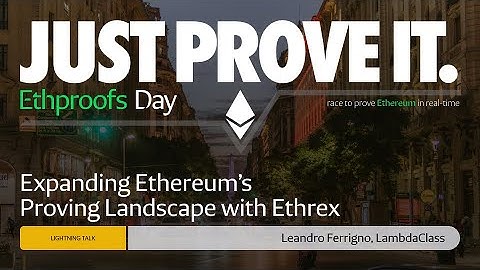 Lightning Talk: Expanding Ethereum’s Proving Landscape with Ethrex by Leandro Ferrigno, LambdaClass