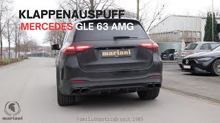 Mercedes GLE 63 AMG Klappenauspuff -  Sound von mariani ® Car Styling I Mercedes GLE V167 Tuning