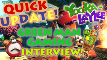 Yooka-Laylee Quick Update - Greenmangaming Interview with Andy Robinson