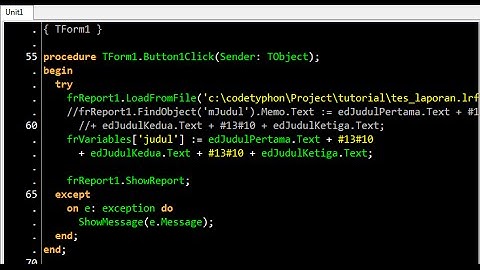 LazReport Tutorial [Part 4]: Using variables [simple ways]