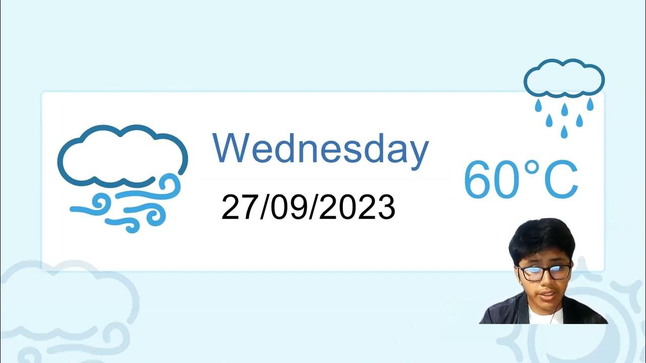 A weather forecast of Lima YouTube