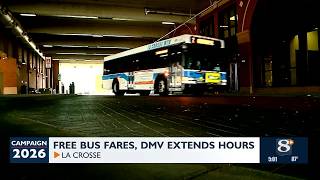 Information Free Bus Fares, DMV Extends Hours Update