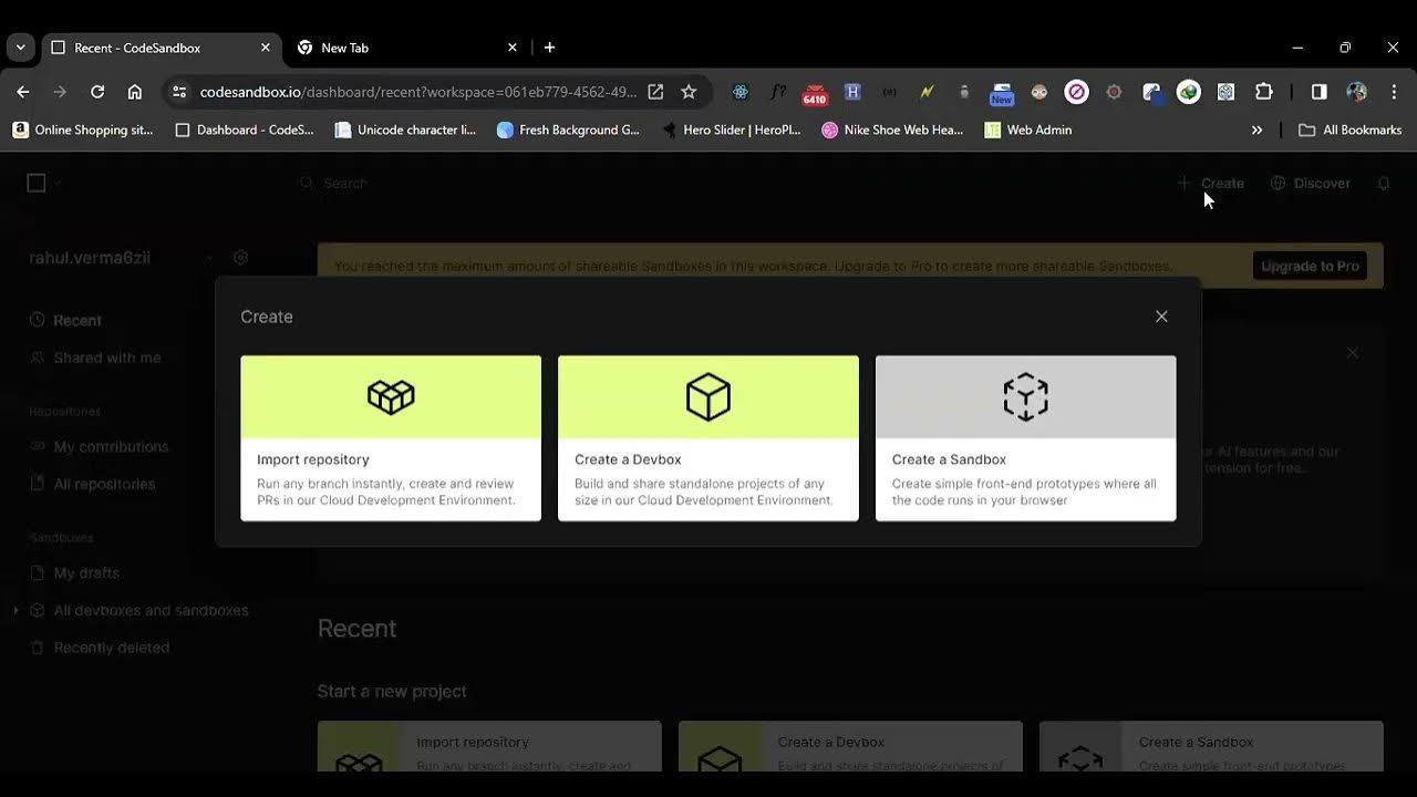Create First app through code sand box - YouTube