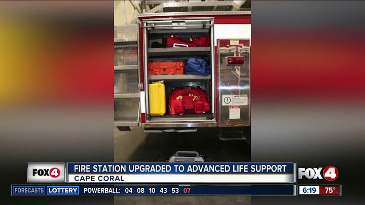Cape Coral fire truck upgraded for advance life support service