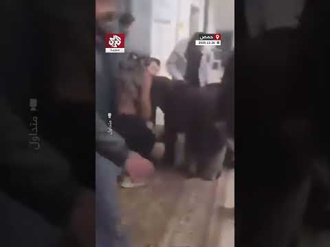 اللحظات الاولى من الانفجار داخل مسجد الإمام علي في مدينة حمص