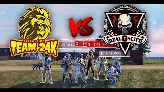 TEAM 24K VS REALG4LIFE  *INEDITO* FREE FIRE EPICO VS AMISTOSO!!