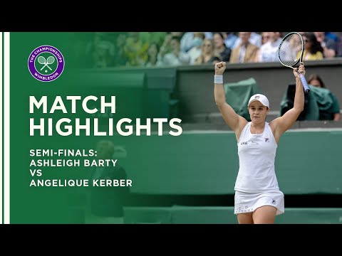 Ashleigh Barty vs Angelique Kerber | Semi-Final Highlights | Wimbledon 2021