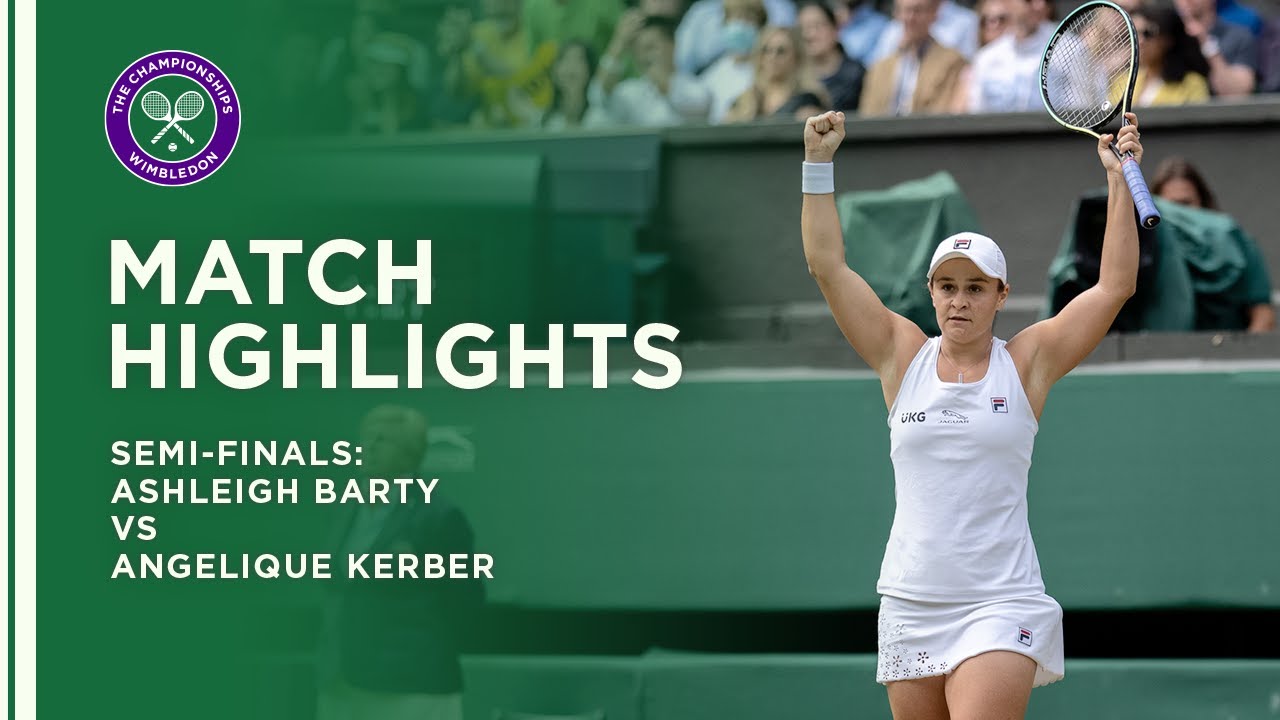 Ashleigh Barty vs Angelique Kerber | Semi-Final Highlights