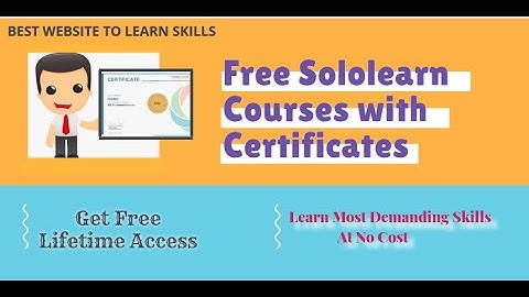 Sololearn Free Certificates | Most demanding skills | Online course @Aid to Study