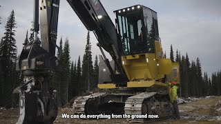 Cat® FM548 Forest Machine Makes Logging Simple, Secure and Satisfying