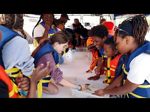 Albert Hill Middle School sixth-graders explore the James