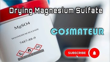 Dehydrating magnesium sulfate | MgSO4 | solvent drying agent | how to anhydrous Magnesium sulfate