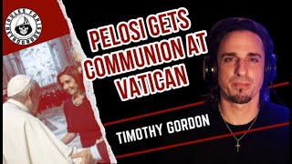 LIVE: Pelosi Receives Communion in the Vatican