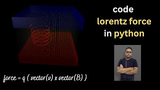 Lorentz magnetic force simulations: Vpython 41