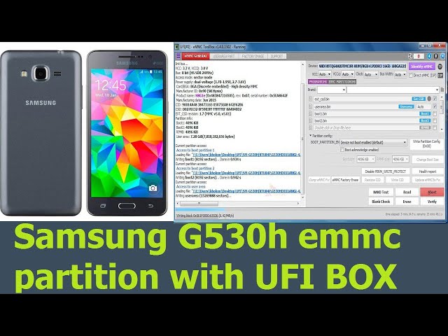 SAMSUNG G530H DEAD BOOT PARTITION WITH UFI BOX - YouTube