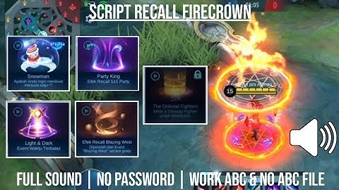 Script Recall Firecrown Full Sound Effect No Password Patch Beatrix Work Abc & No Abc File