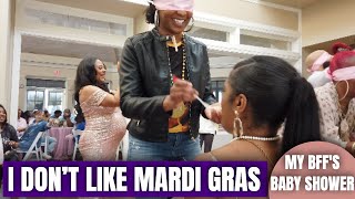 VLOG: My Best Friend's Baby Shower + Mardi Gras 2020 | P.S. I Don’t Like Mardi Gras | KeAmber Vaughn