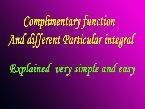 Complimentary function and