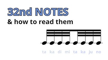 32nd Notes Are Easy to Read With the Right Syllables 🎵🥁