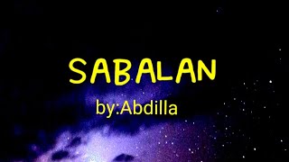 #TausugSong SABALAN with Lyrics by:Abdilla