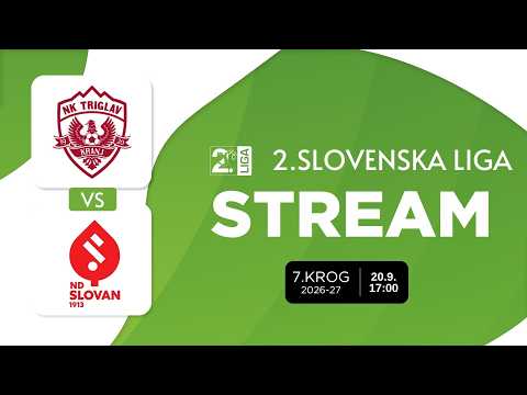Triglav Kranj - Slovan I 7. krog 2.SNL 2026/2027 I Prenos
