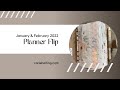 January &amp; February 2022 Planner Flip