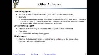 Celebrity Ceramic Processing L4-13  Other additives Profile