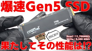 【爆速】遂に来た！！PCIE Gen5 に対応した爆速 M.2 SSD 果たしてこのストレージの性能や発熱は如何に！？ Crucial DDR5 PRO & T700 1TB をレビュー screenshot 5