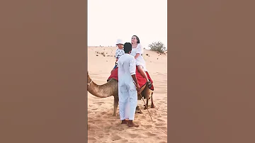Emotions Reactions Funny Att The Camel Ride Att The Desert Safari Camp Desertsafaridxbme 