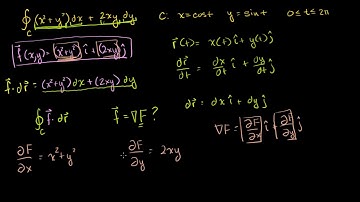 Example of closed line integral of conservative field | Multivariable Calculus | Khan Academy