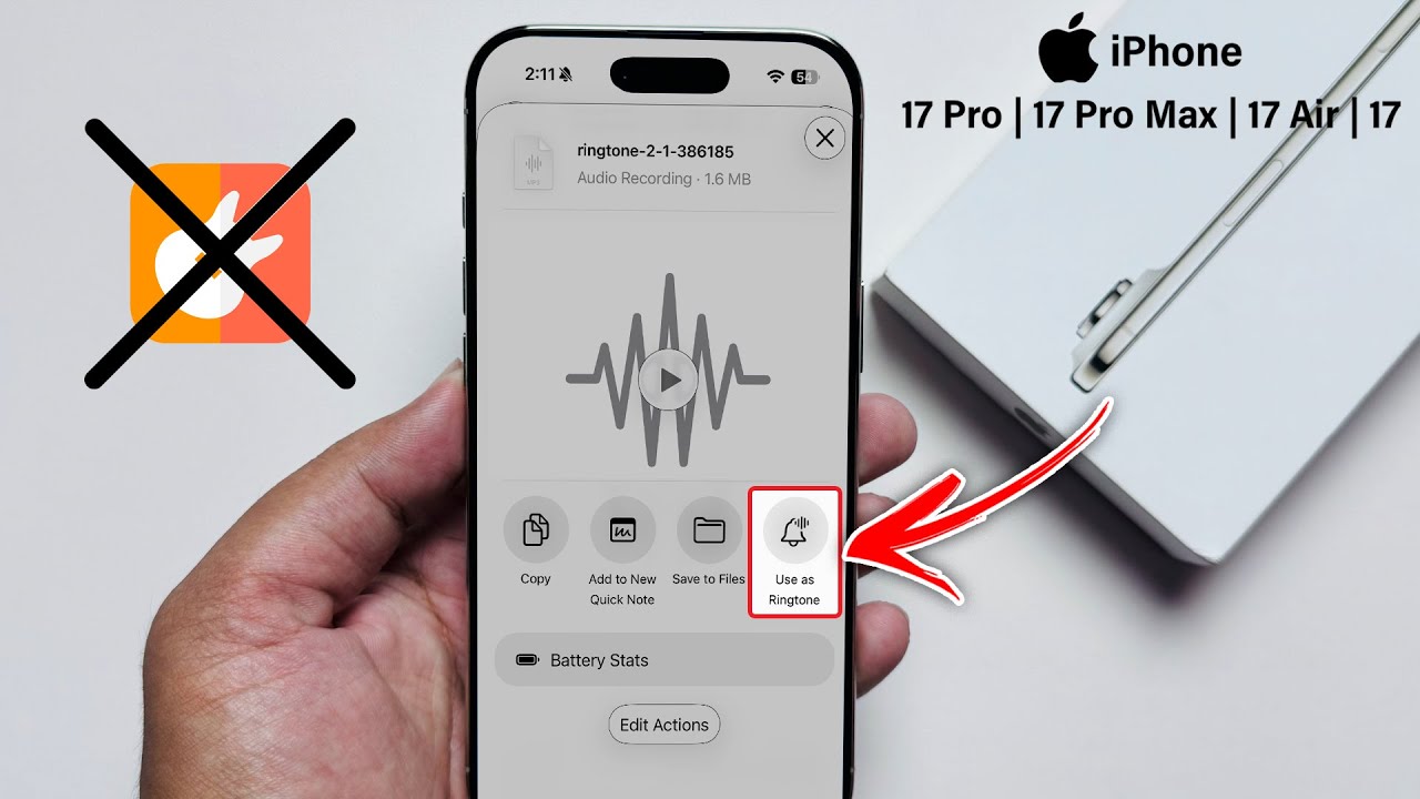 How To Set Any Song As Ringtone On iPhone 17 Series - YouTube