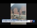 Ice storm victim loses home in fire