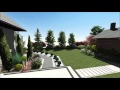 Projekt ogrodu przydomowego - Spacer 3D