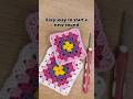 Granny square 🧶 #crochet #hobby #crochettutorial #craftideas #craft #handmade #diy #diycrafts