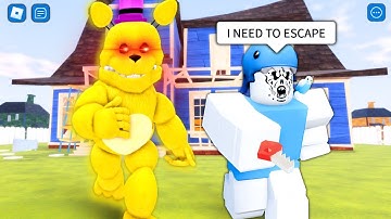 Hello Neighbor But Fredbear🐻 FUNNY MOMENTS (ROBLOX)