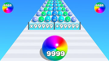 Top Video Tiktok Gameplay Satisfying Mobile Game Max Levels: Merge Ball 2048, Ball Run 2048 YHYHYH
