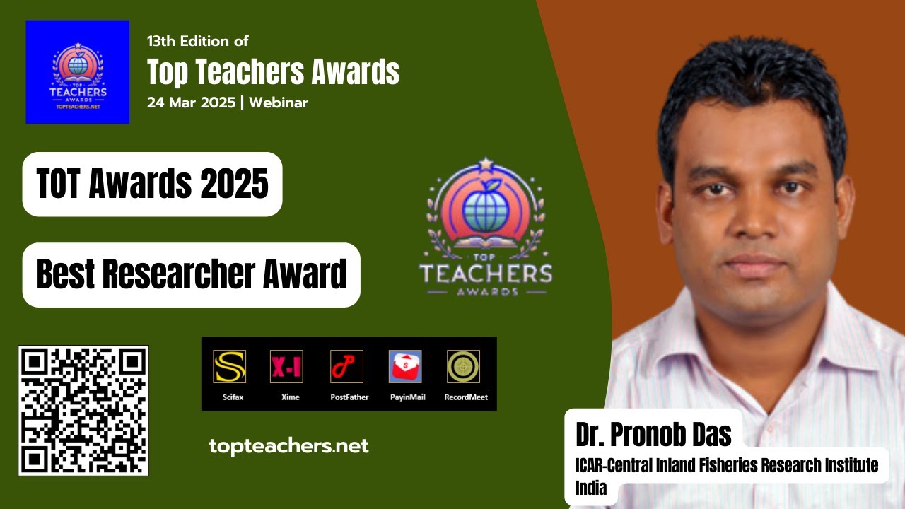 Dr. Pronob Das | ICAR-Central Inland Fisheries Research Institute | India