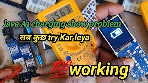 lava a1 charging not show