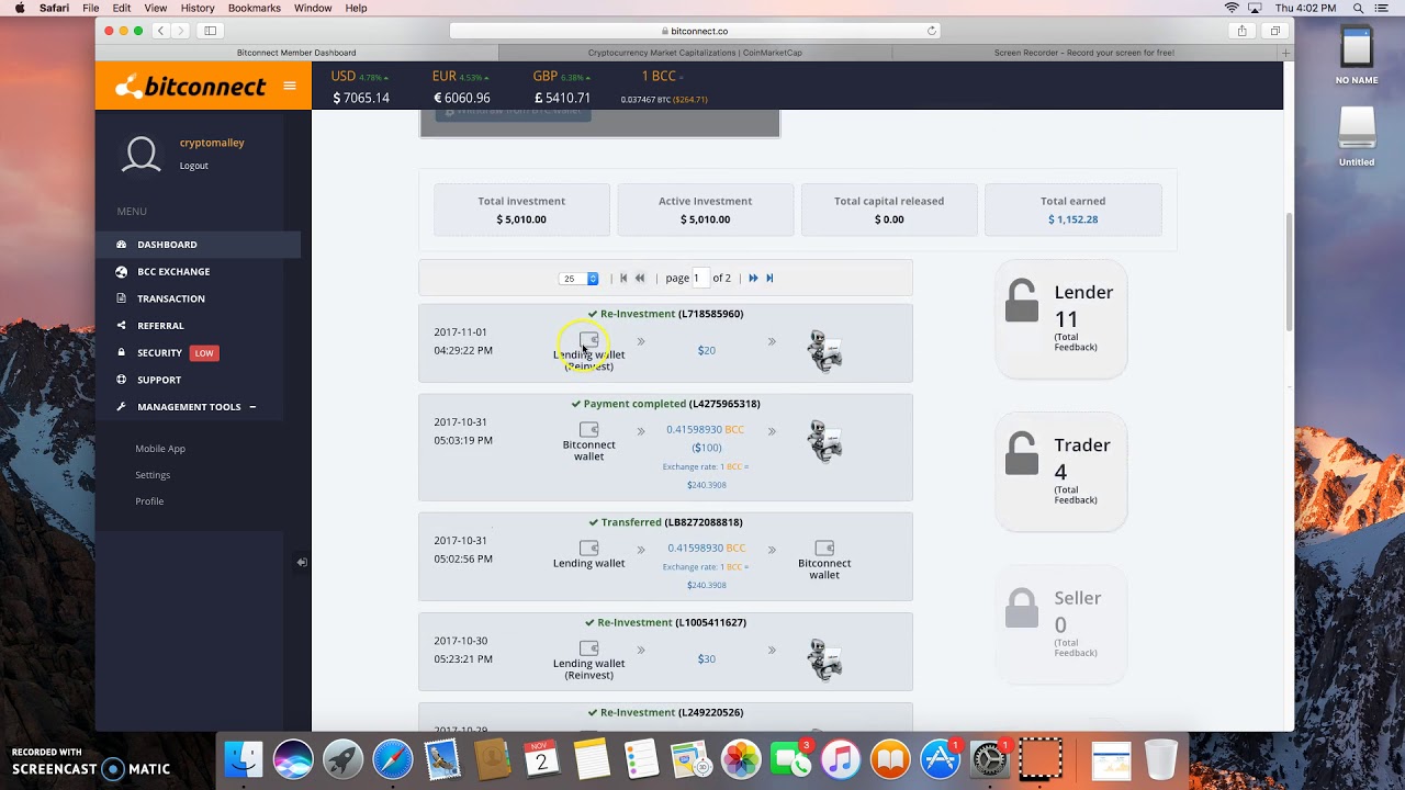 $5000 In Bitconnect Loans!