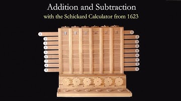 Addition and Subtraction with the Schickard Calculator from 1623