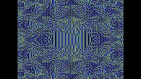Sandpile identity dynamics induced by H5a=3i^5-30i^3j^2+15ij^4-10i^3 on a 255x255 square