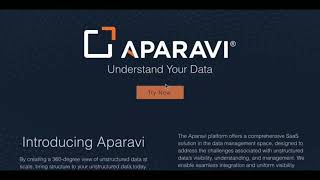 Main Aparavi Dashboard With Free Version Tutorial