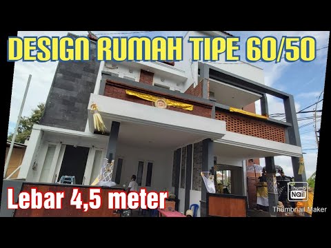 Design Rumah Tipe Studio 60 Tanah 50 Minimalis Lebar 4 5 