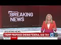 President Trump proposes ending federal gas tax