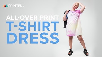 Design Your Own All-Over Print T-Shirt Dress