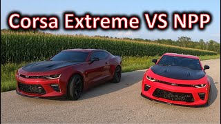 Corsa Extreme VS NPP Exhaust Comparison Camaro SS 1LE