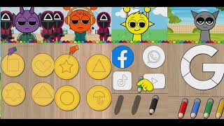 Sprunki Incredibox and Squid Game challenge Sprunki Incredibox Colour MatchPuzzle challenge sprunki