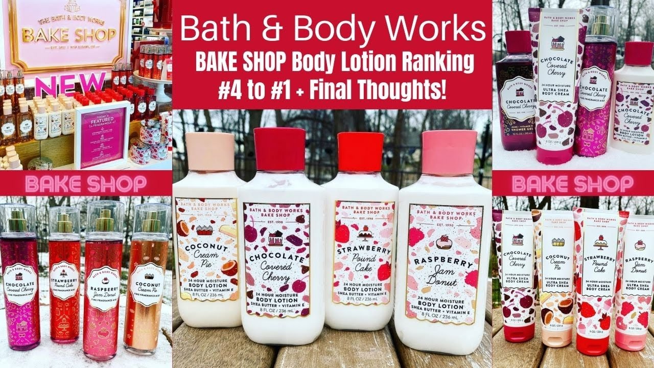 Bath & Body Works BAKE SHOP Body Lotion Ranking #4 to #1 + Final Thoughts! -