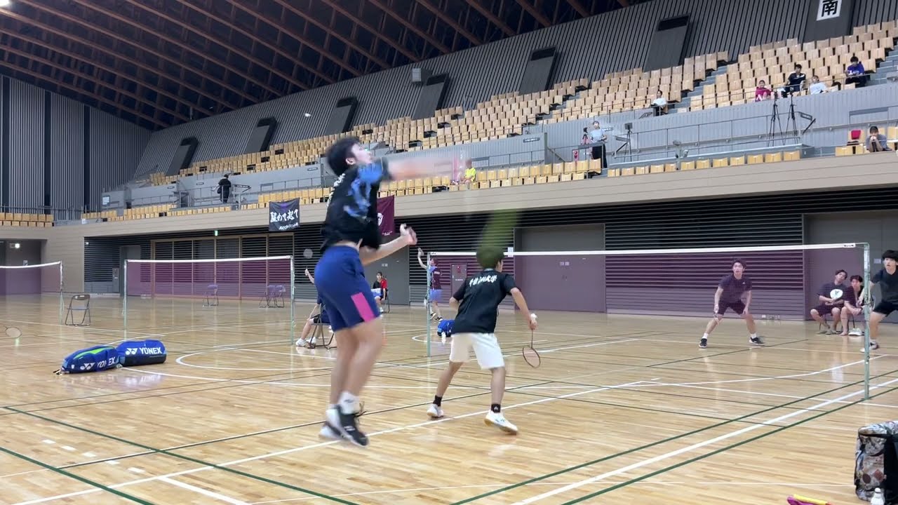 百瀬友翔/日野悠人(帝京大学)vs秋本啓太/滝本峻太(千葉商科大学)　BMD決勝　【2024関東学生バドミントン選手権大会】