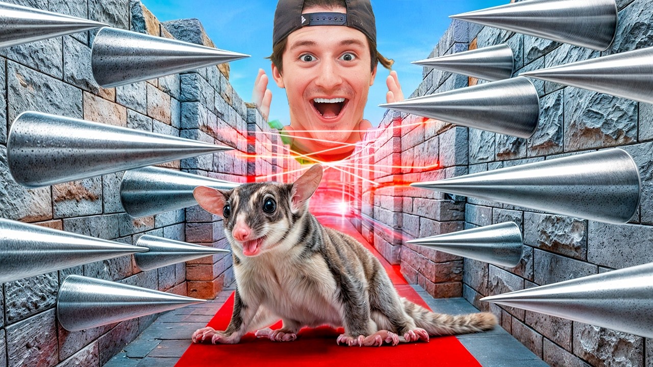 CONSTRUÍ UN LABERINTO EXTREMO DE MINECRAFT A MI MASCOTA !!